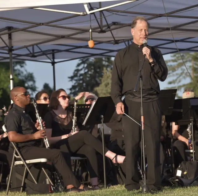 Denver Municipal Band musicians performing