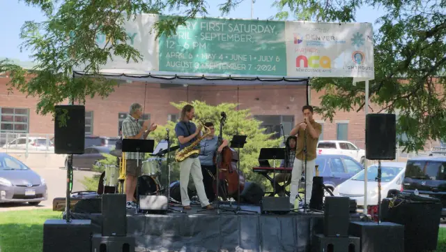 The Denver Municipal Band on stage, August 2024